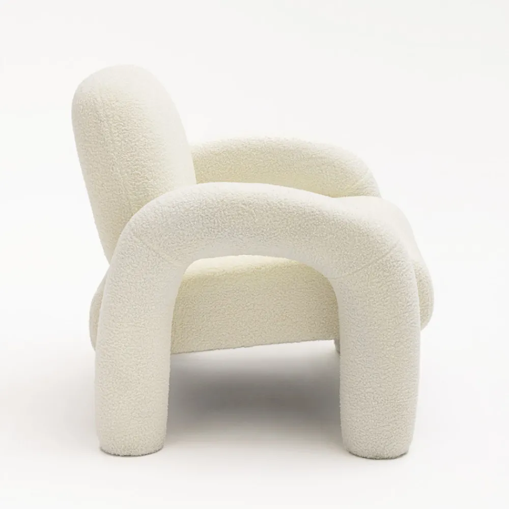 Drawer MIO Fauteuil en tissu bouclette