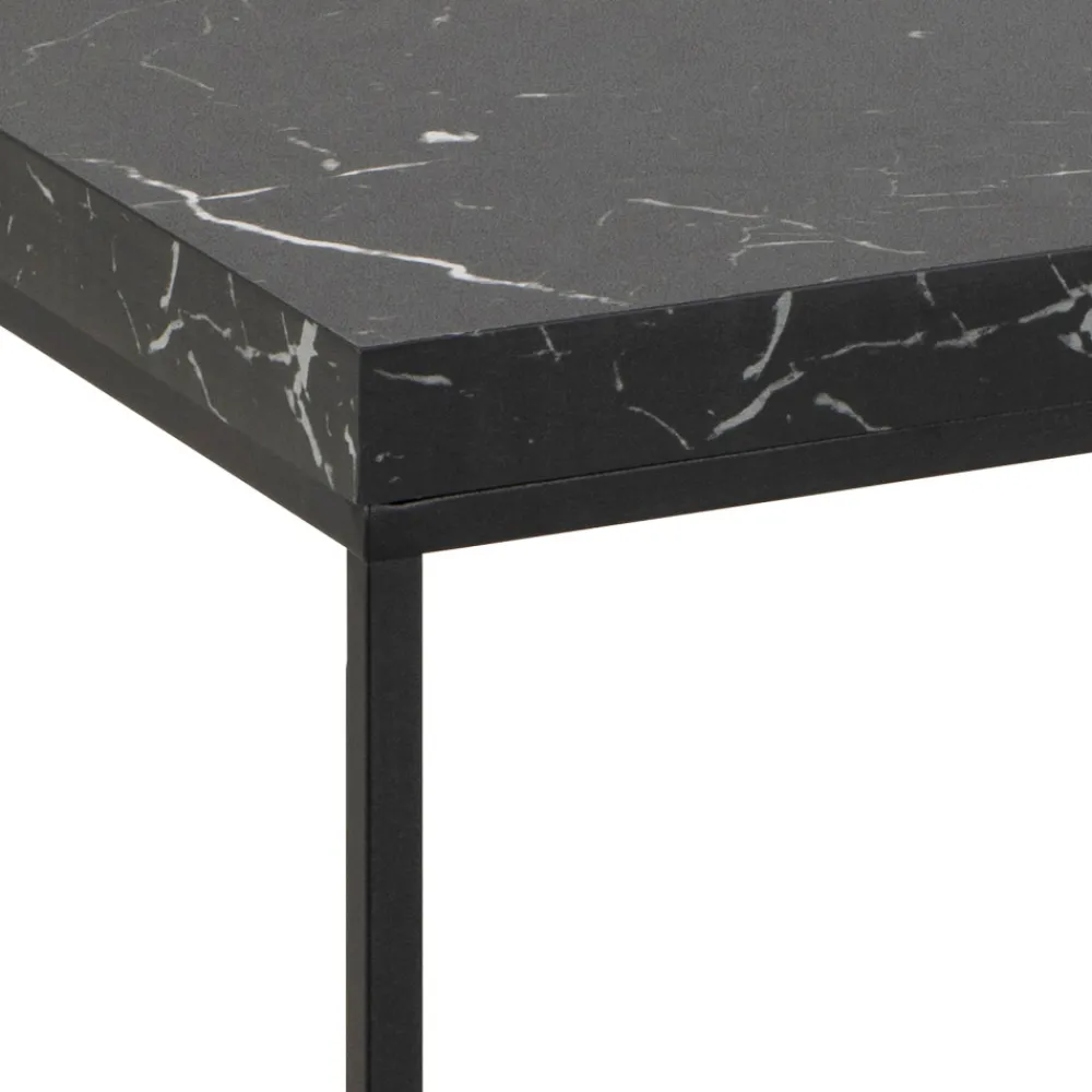 Drawer MIXO Table basse en effet marbre et métal 110x55cm