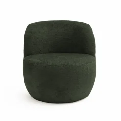 Drawer MO Fauteuil rond en tissu chenille