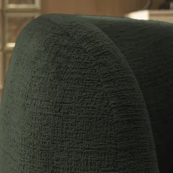 Drawer MO Fauteuil rond en tissu chenille