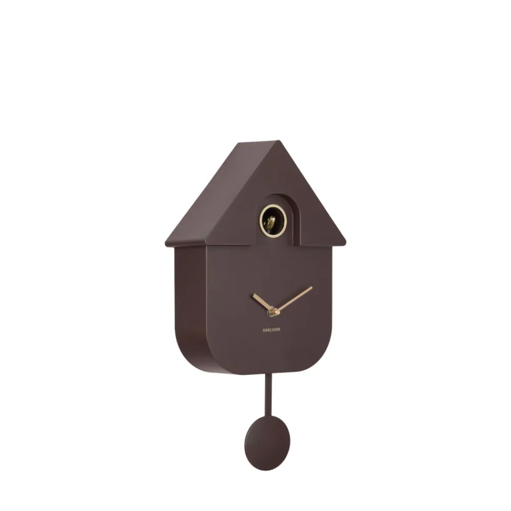 Karlsson MODERN CUCKOO ORO Horloge murale en métal avec coucou