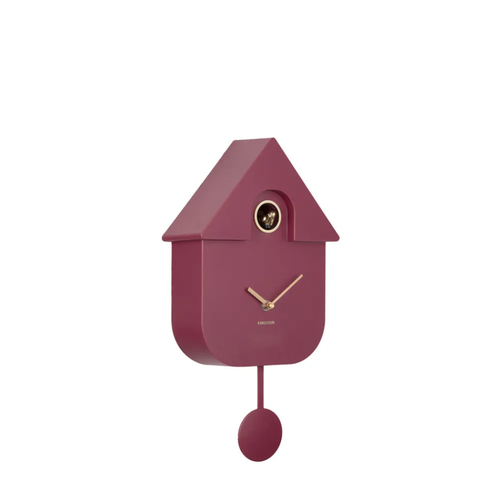 Karlsson MODERN CUCKOO ORO Horloge murale en métal avec coucou