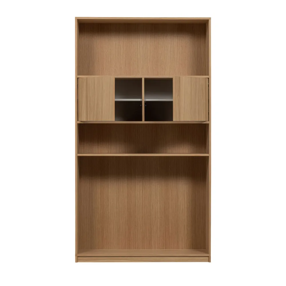 Vtwonen MODULAIR Bibliothèque 2 portes en bois H199cm