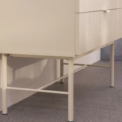 Drawer MOLLY Commode 4 tiroirs en bois et métal L79cm