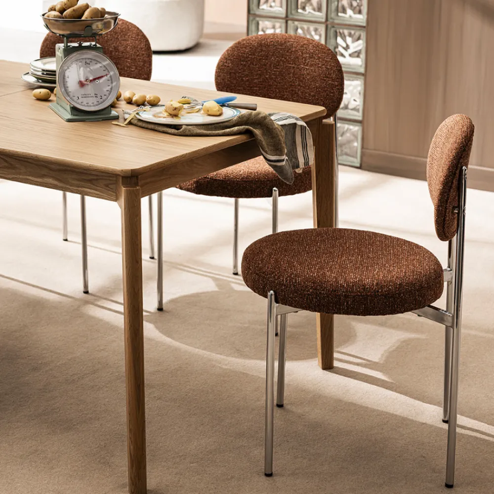 Drawer MONA Table à manger extensible 6 à 10 personnes en bois 160-205x90cm