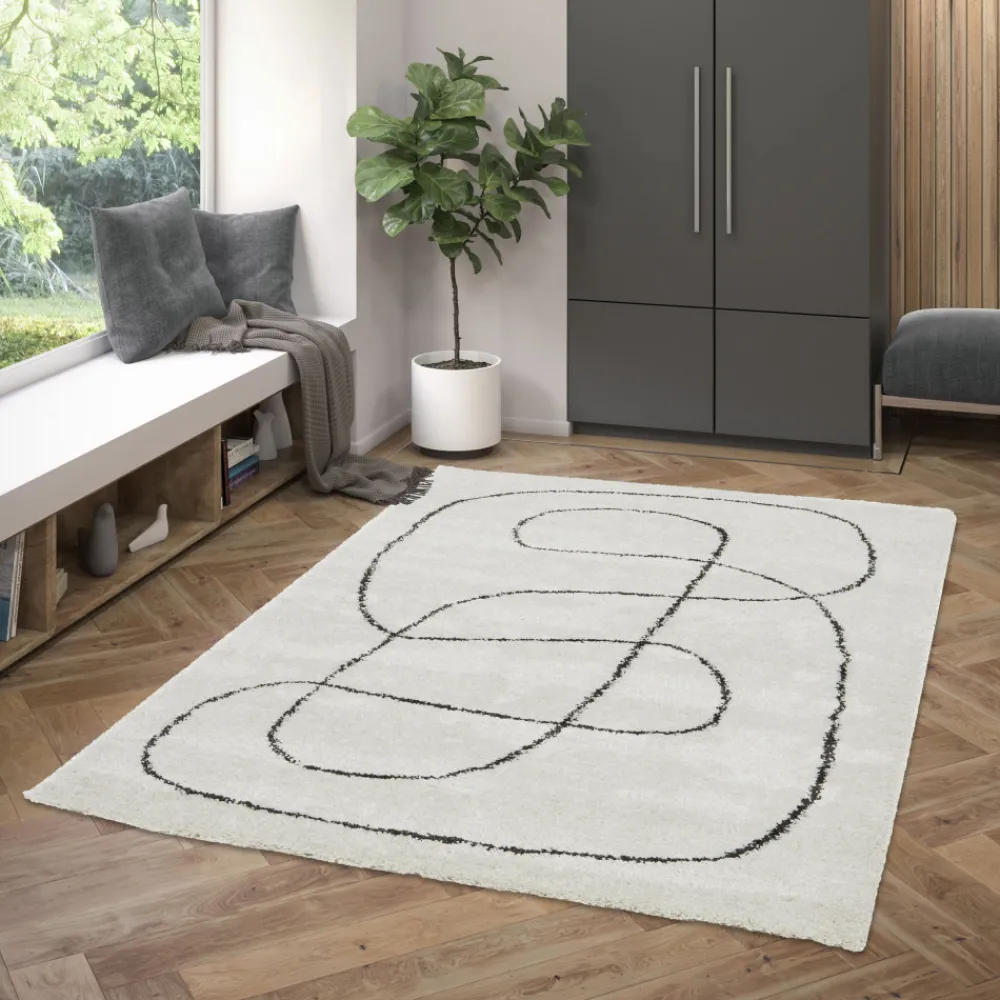 Drawer MONA Tapis contemporain à motif organique