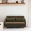 Drawer MONICA Canapé convertible 2 places en tissu chenille L140cm