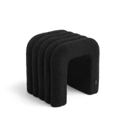 Drawer MUI Lot de 2 tabourets rembourrés en tissu bouclette