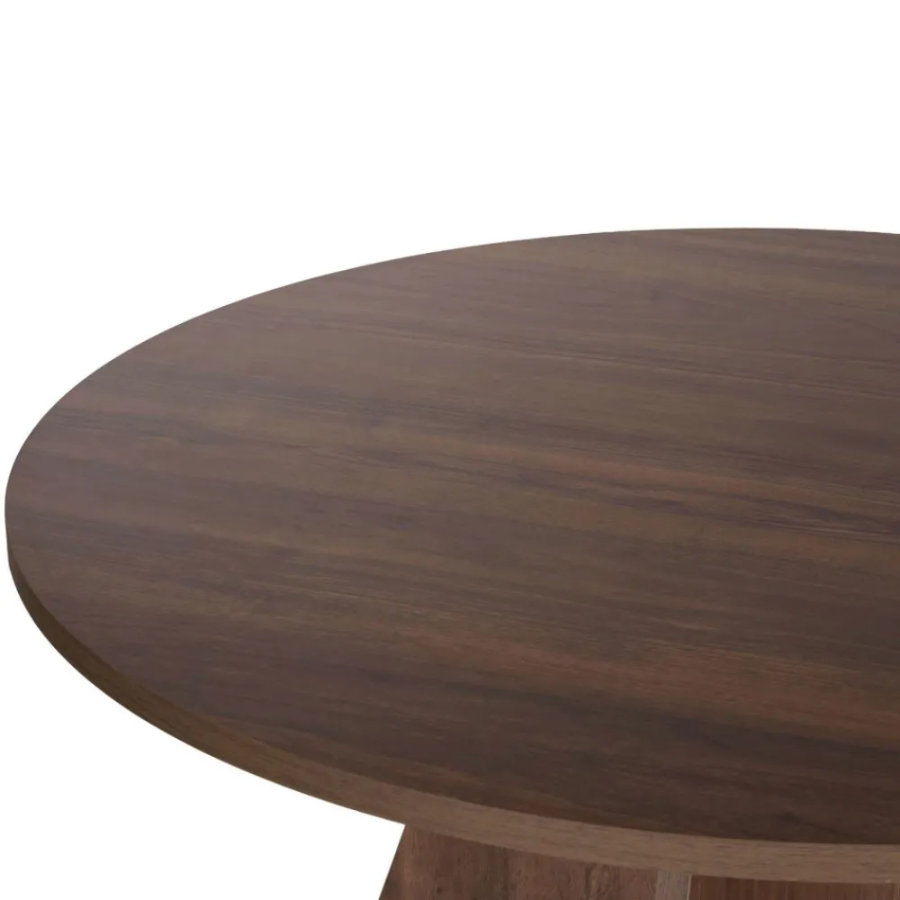 Drawer NARO Table à manger 4 personnes ronde en bois