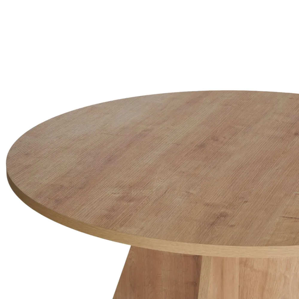 Drawer NARO Table à manger 4 personnes ronde en bois