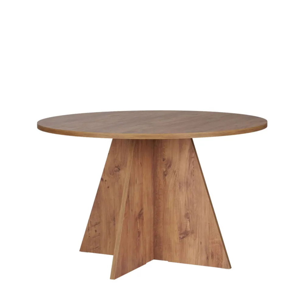Drawer NARO Table à manger 4 personnes ronde en bois