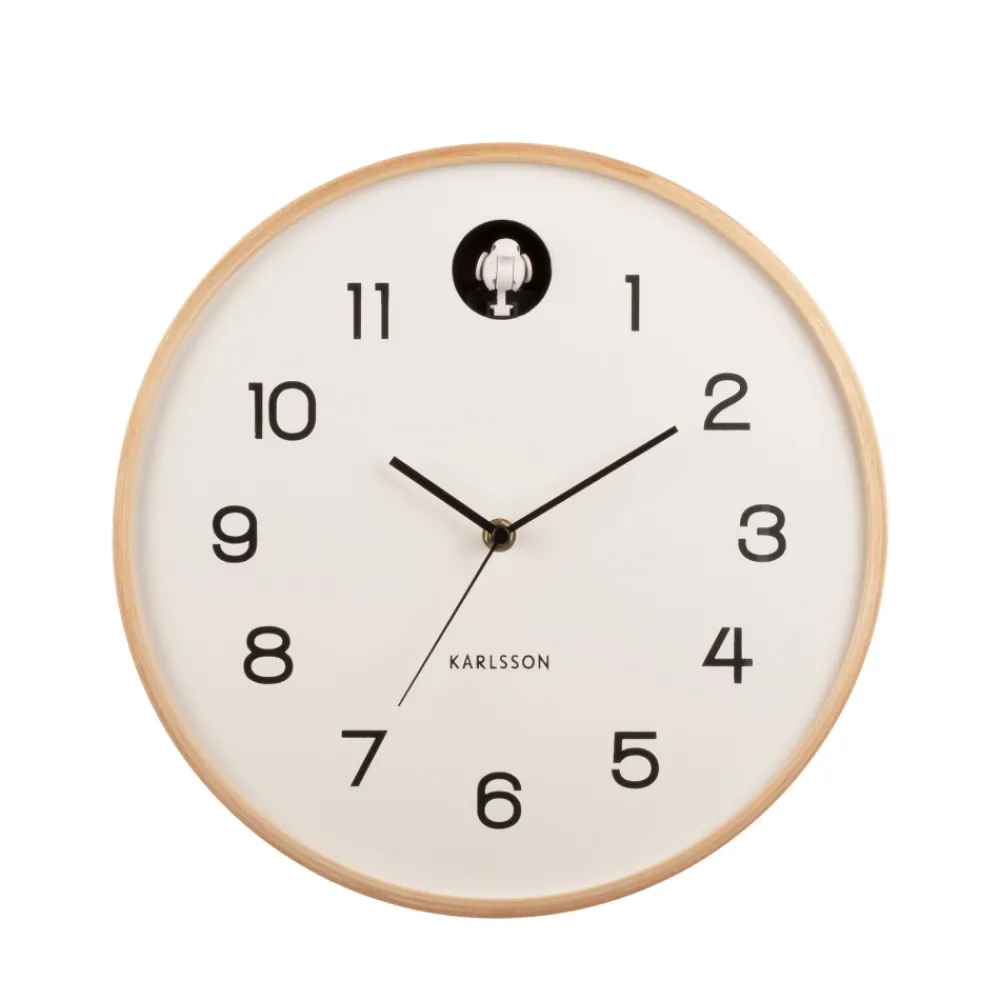 Karlsson NATURAL CUCKOO Horloge murale ronde ø31,5cm
