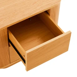 Drawer NAVAN Table de chevet 2 tiroirs en bois