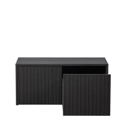Woood NEW GRAVURE Banc d'entrée avec rangement en bois L88cm