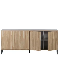 Woood NEW GRAVURE Buffet 4 portes en bois L200cm