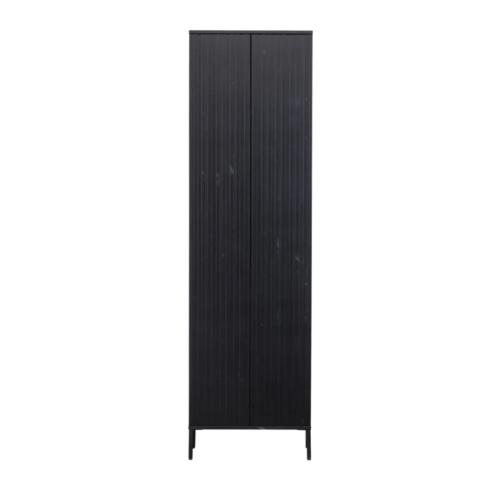 Woood NEW GRAVURE Colonne de rangement en bois 2 portes 1 tiroir H210cm