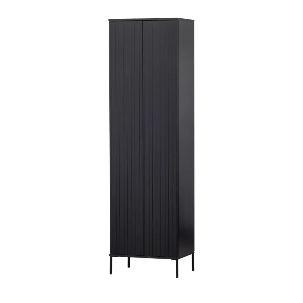 Woood NEW GRAVURE Colonne de rangement en bois 2 portes 1 tiroir H210cm