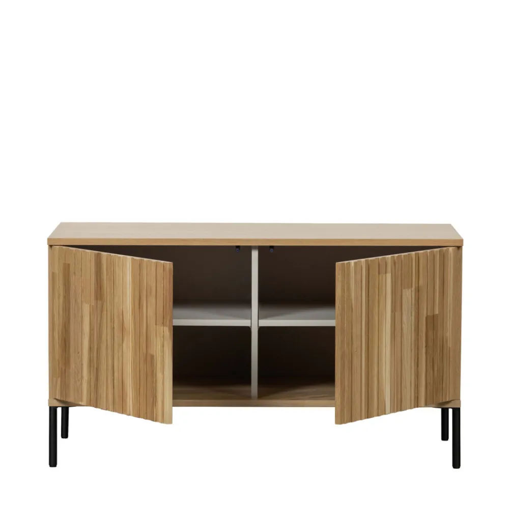 Woood NEW GRAVURE Meuble TV 2 portes en bois L100cm