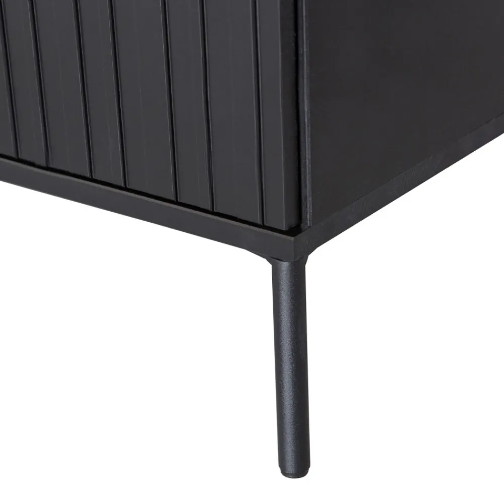 Woood NEW GRAVURE Meuble TV 2 portes en bois L100cm