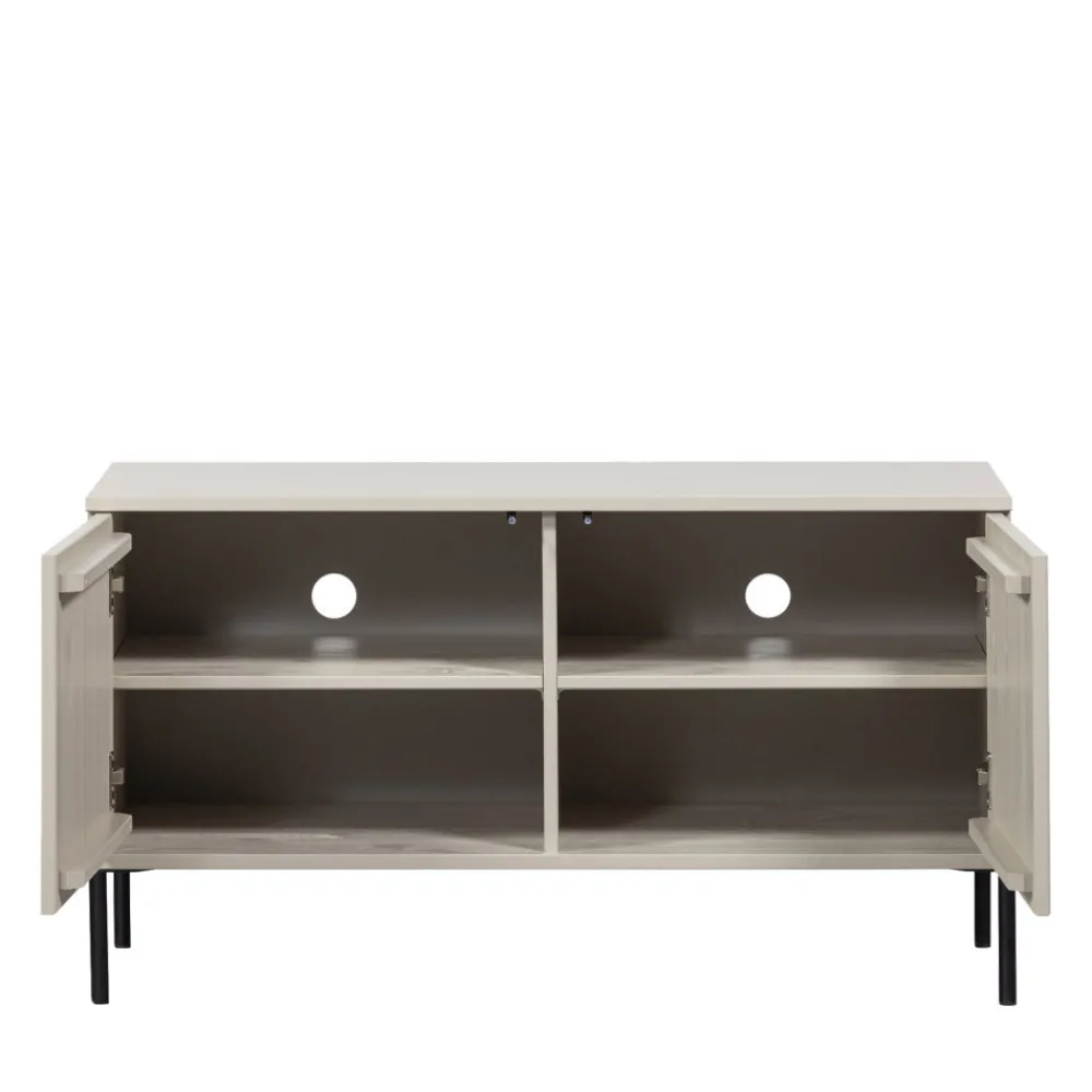 Woood NEW GRAVURE Meuble TV 2 portes en bois L100cm