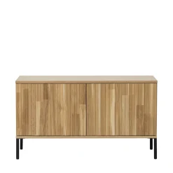 Woood NEW GRAVURE Meuble TV 2 portes en bois L100cm