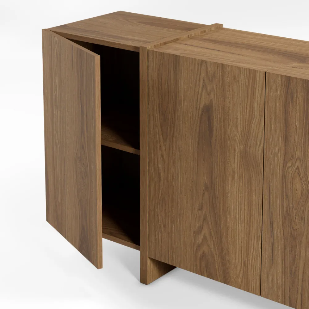 Drawer NICOLE Buffet 4 portes en bois L180cm