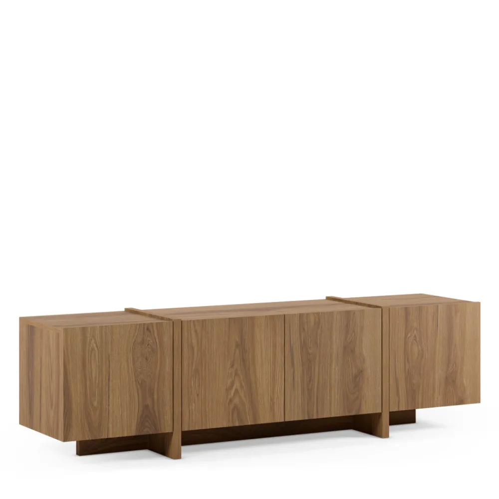 Drawer NICOLE Meuble TV 4 portes en bois 180cm