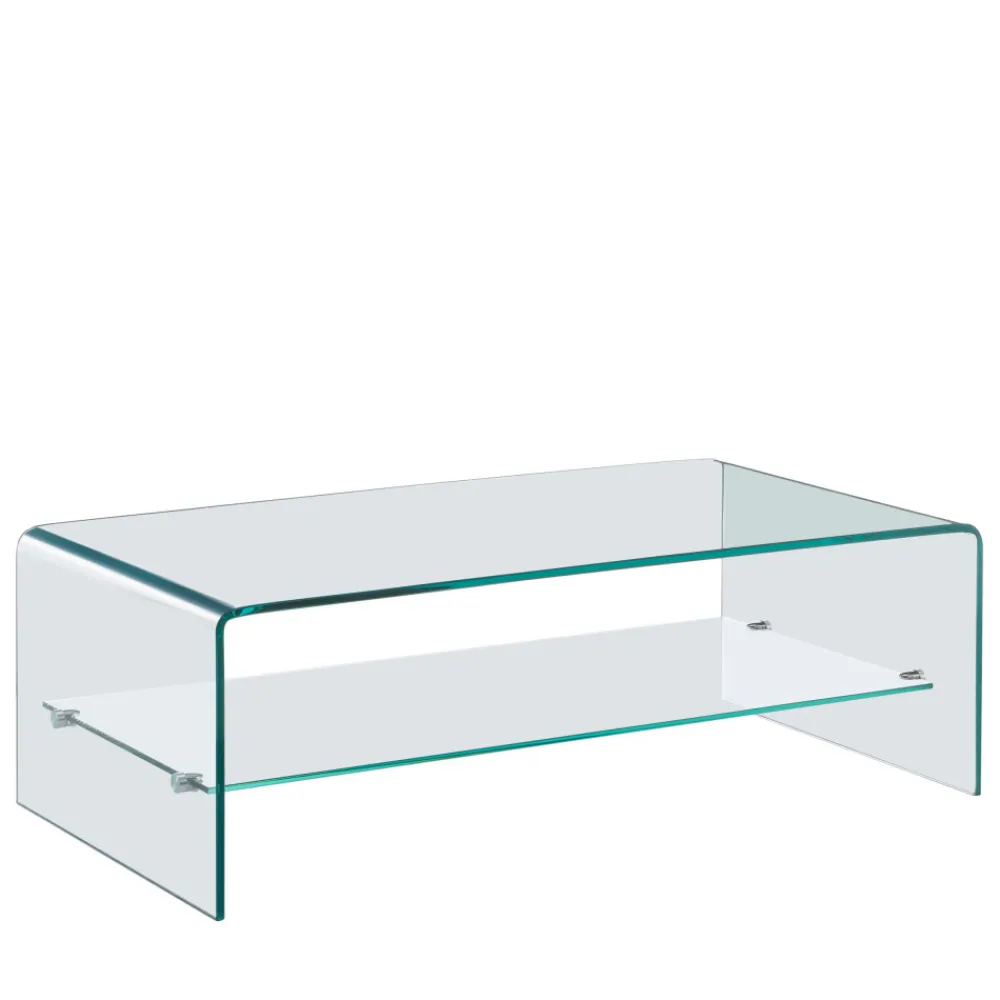 Drawer NIDO Table basse double plateau en verre L110cm