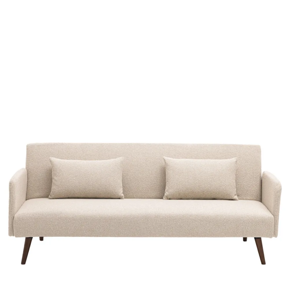Drawer NIELSON Canapé convertible 3 places en tissu bouclette