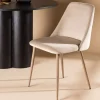 Venture Home NIGHT Lot de 2 chaises en velours et métal