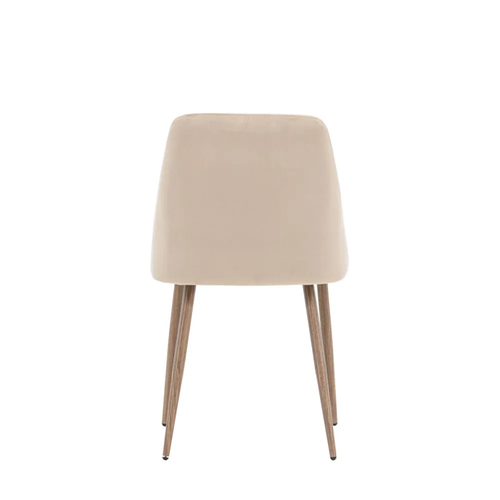 Venture Home NIGHT Lot de 2 chaises en velours et métal