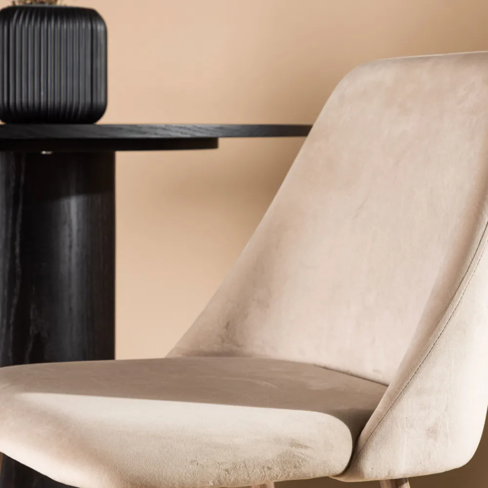 Venture Home NIGHT Lot de 2 chaises en velours et métal