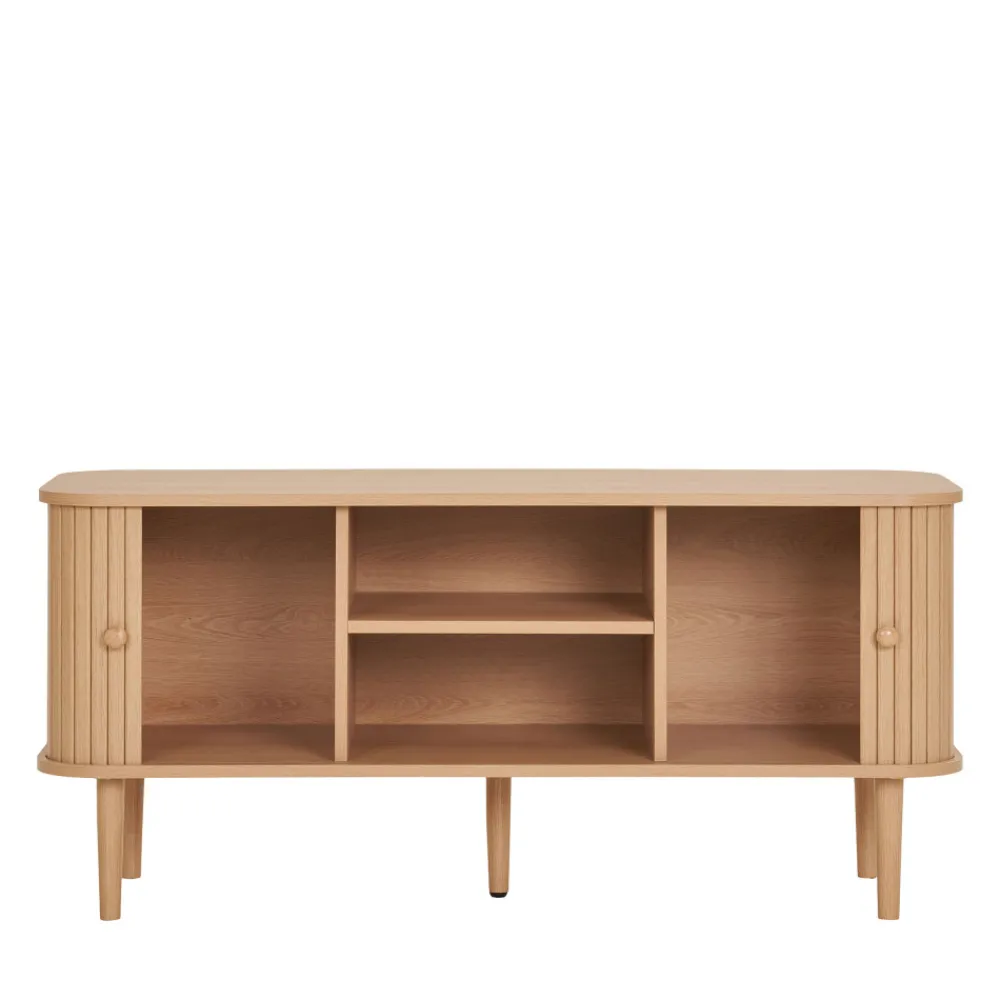 House Nordic NIKKO Meuble tv 2 portes coulissantes en bois L113cm