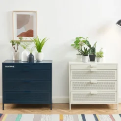 Pantone NINO Commode 4 tiroirs en métal L80cm