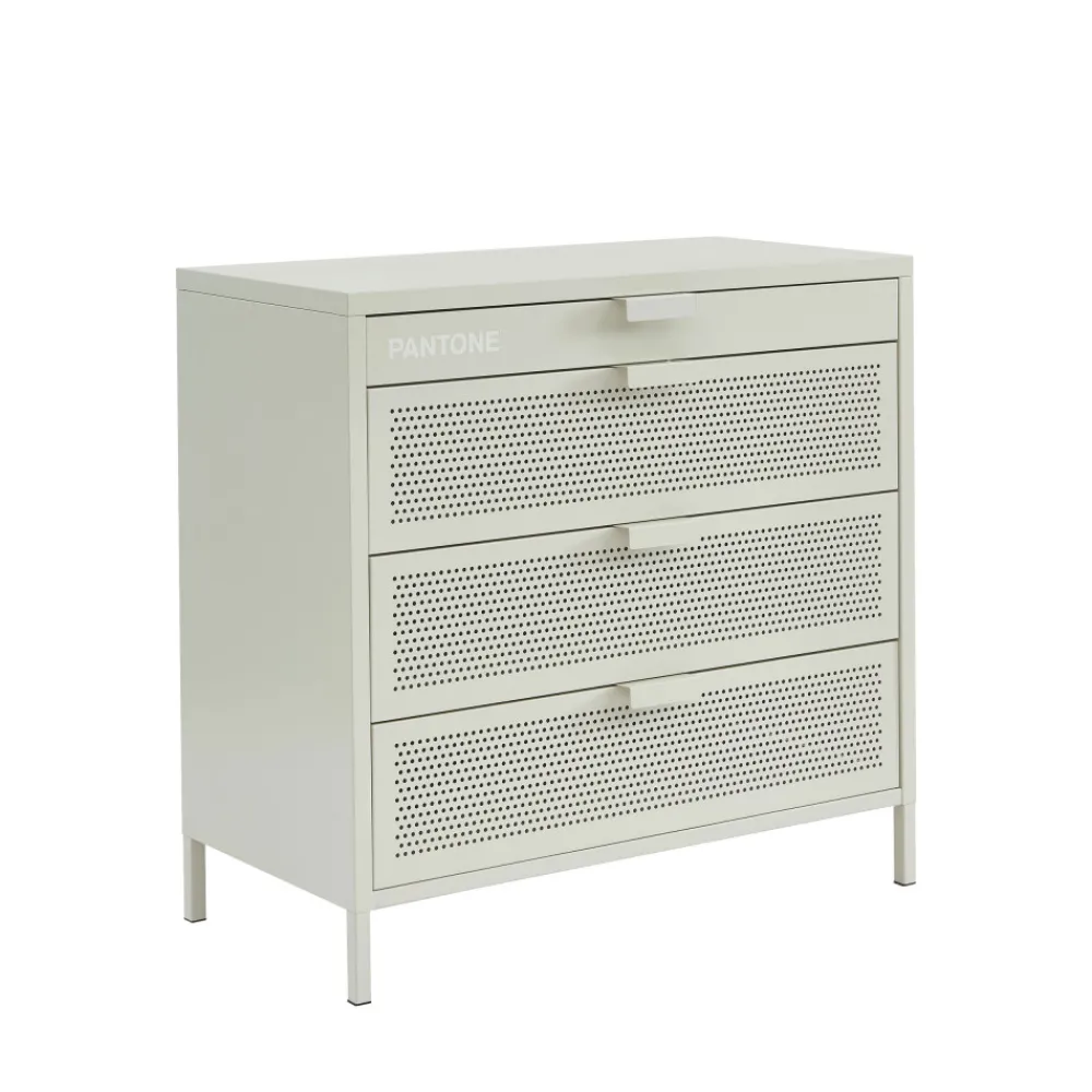 Pantone NINO Commode 4 tiroirs en métal L80cm