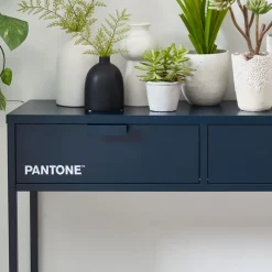 Pantone NINO Console 2 tiroirs en métal L100cm