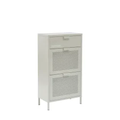 Pantone NINO Meuble à chaussures 2 portes 1 tiroir en métal L55cm