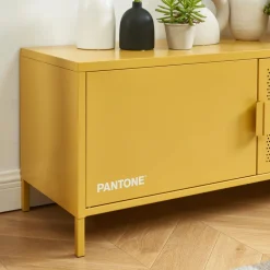 No name NINO Meuble TV 2 portes en métal PANTONE L120cm