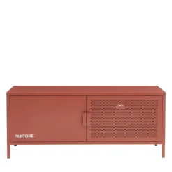 No name NINO Meuble TV 2 portes en métal PANTONE L120cm