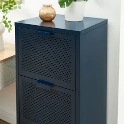 Pantone NINO Petit meuble de rangement 3 tiroirs en métal H105cm