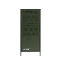 Pantone NINO Petit meuble de rangement 3 tiroirs en métal H105cm