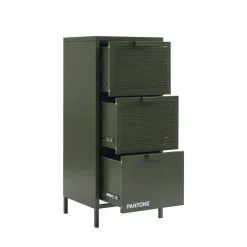 Pantone NINO Petit meuble de rangement 3 tiroirs en métal H105cm
