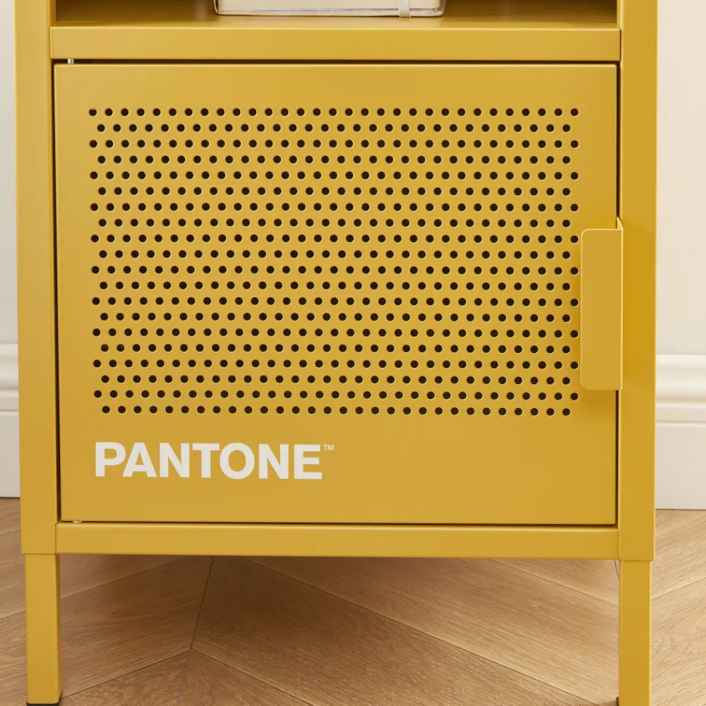 Pantone NINO Table de chevet 1 porte en métal