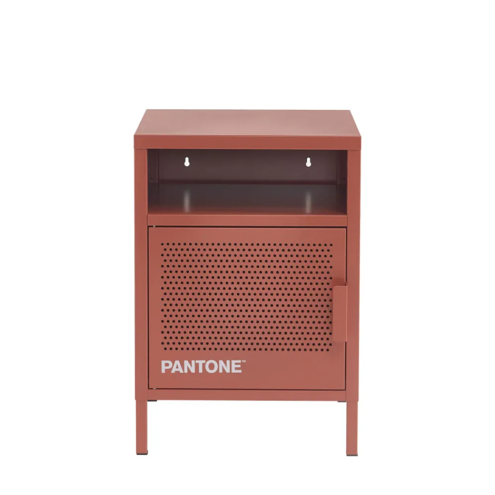 Pantone NINO Table de chevet 1 porte en métal