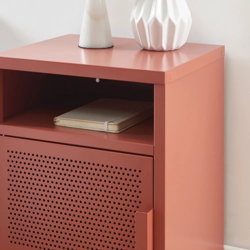 Pantone NINO Table de chevet 1 porte en métal