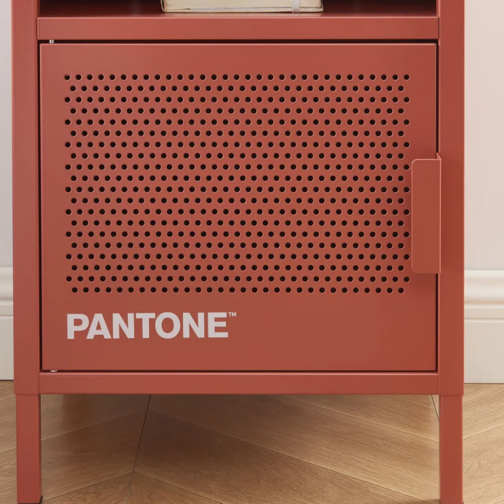 Pantone NINO Table de chevet 1 porte en métal