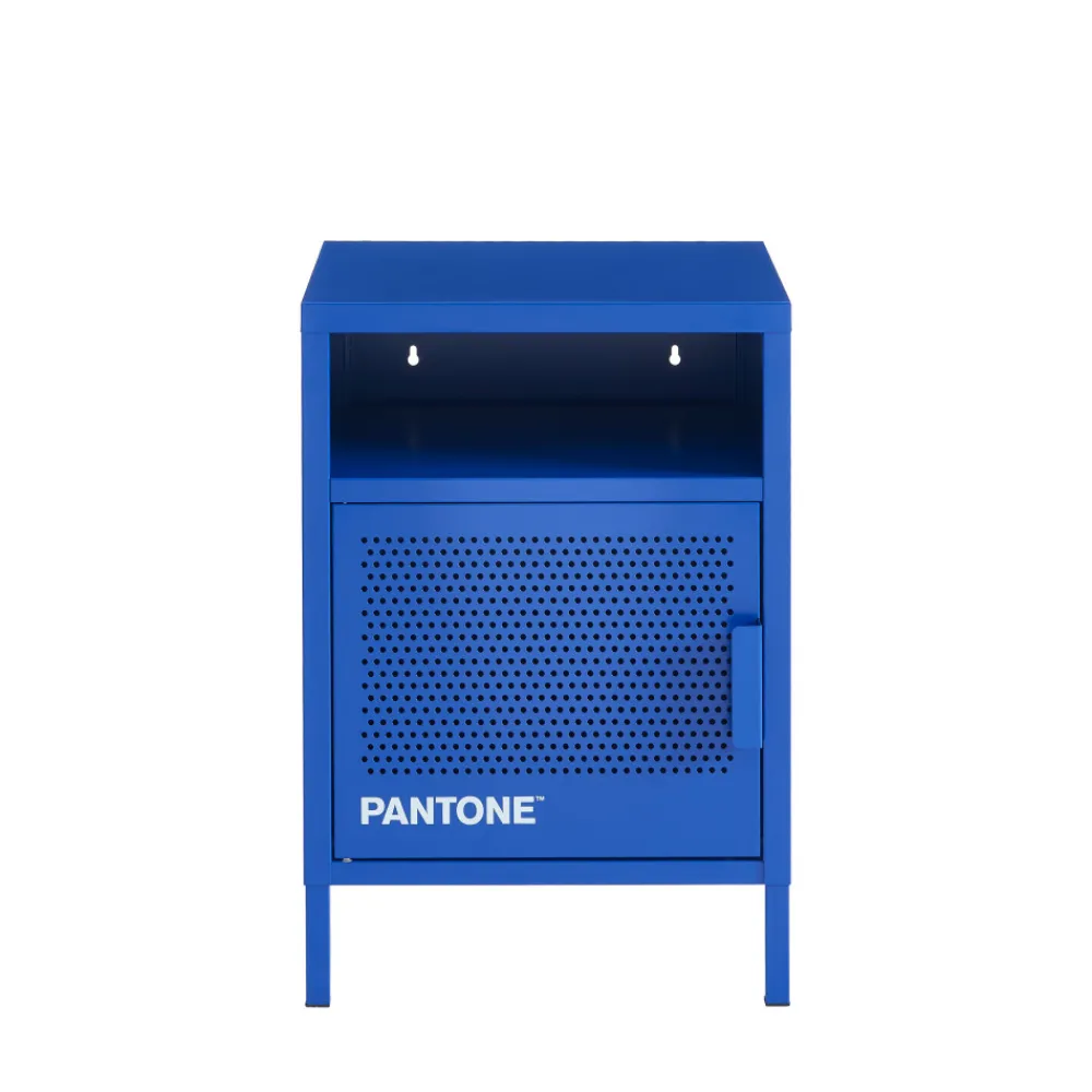 Pantone NINO Table de chevet 1 porte en métal