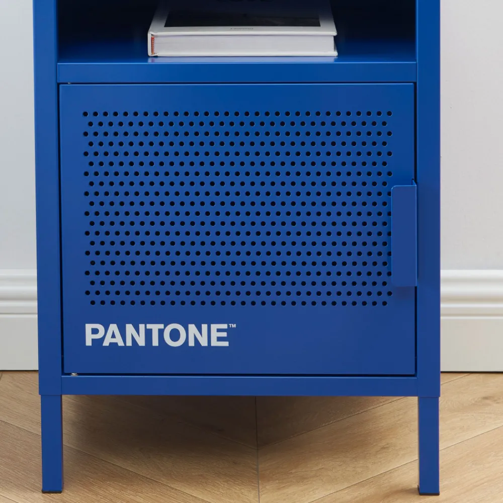 Pantone NINO Table de chevet 1 porte en métal