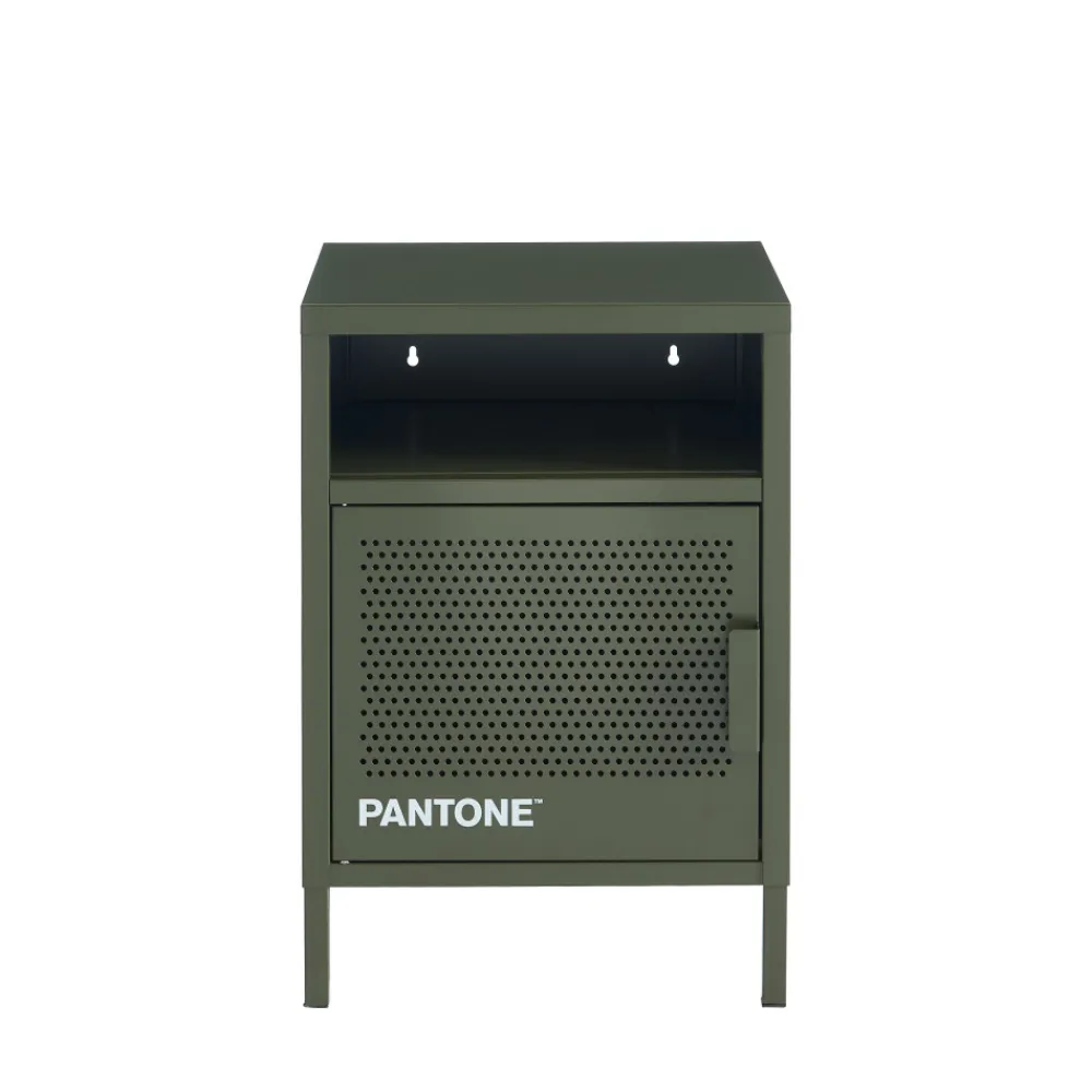 Pantone NINO Table de chevet 1 porte en métal