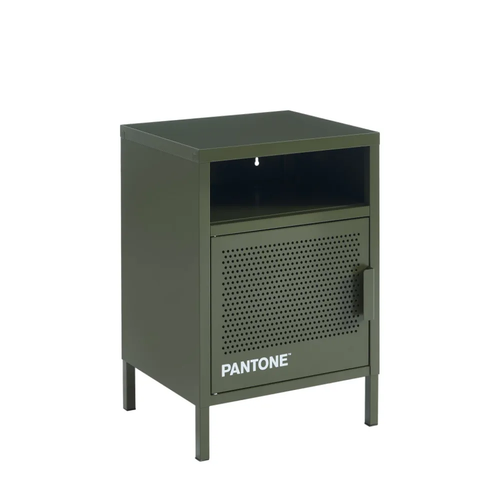 Pantone NINO Table de chevet 1 porte en métal
